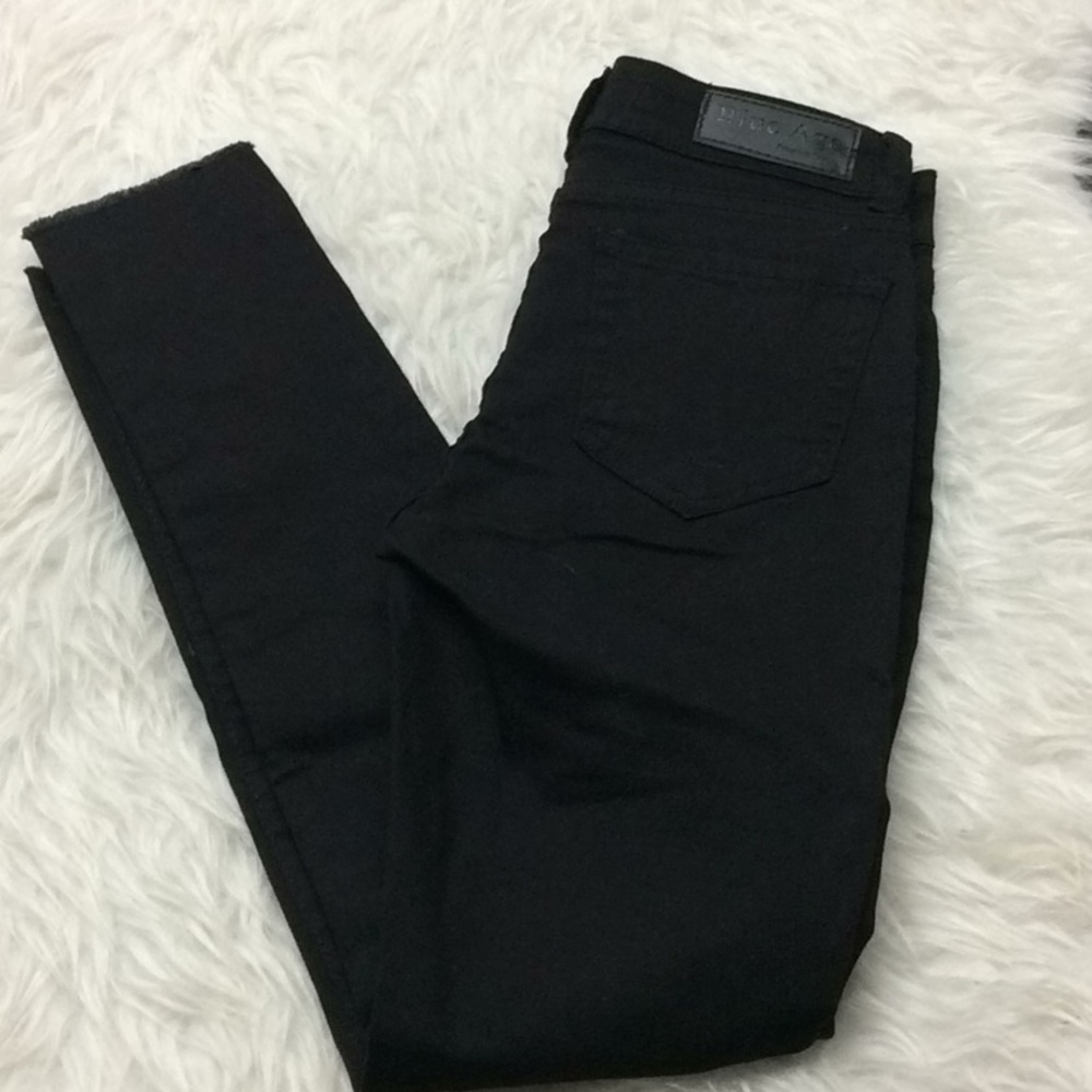 Blue Age jeans black skinny‎ distressed denim jeans